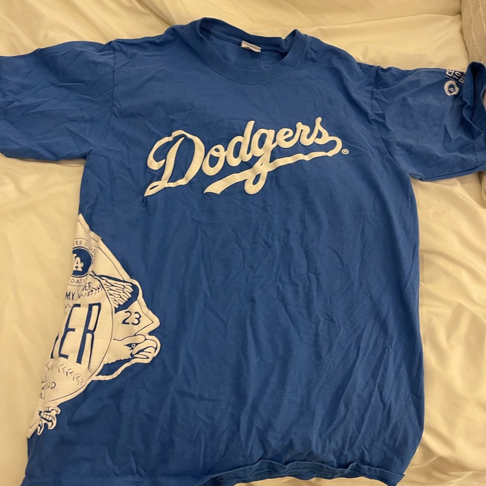Blue Dodgers Short Sleeve Tee